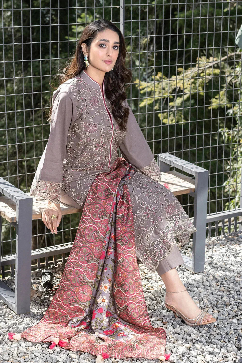 3PC Embroidered Unstitched Khaddar Suit KKHE-3602 Embroidered KHAS STORES