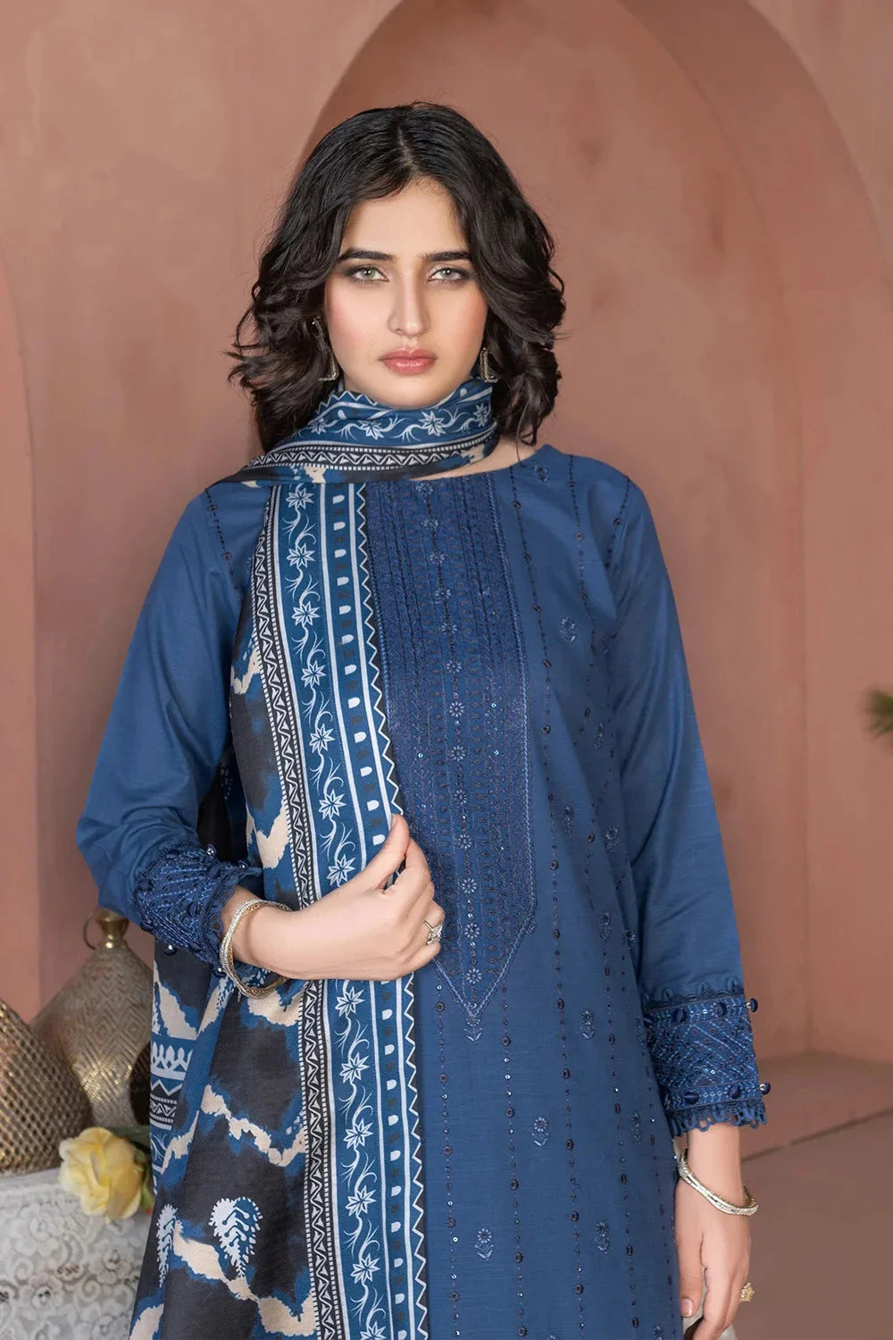 3PC Embroidered Unstitched Khaddar Suit KKHE-3637 Embroidered KHAS STORES