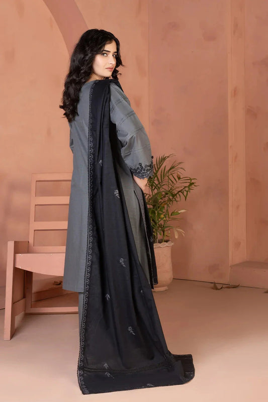 3PC Embroidered Unstitched Khaddar Suit KKHE-3694 Embroidered KHAS STORES