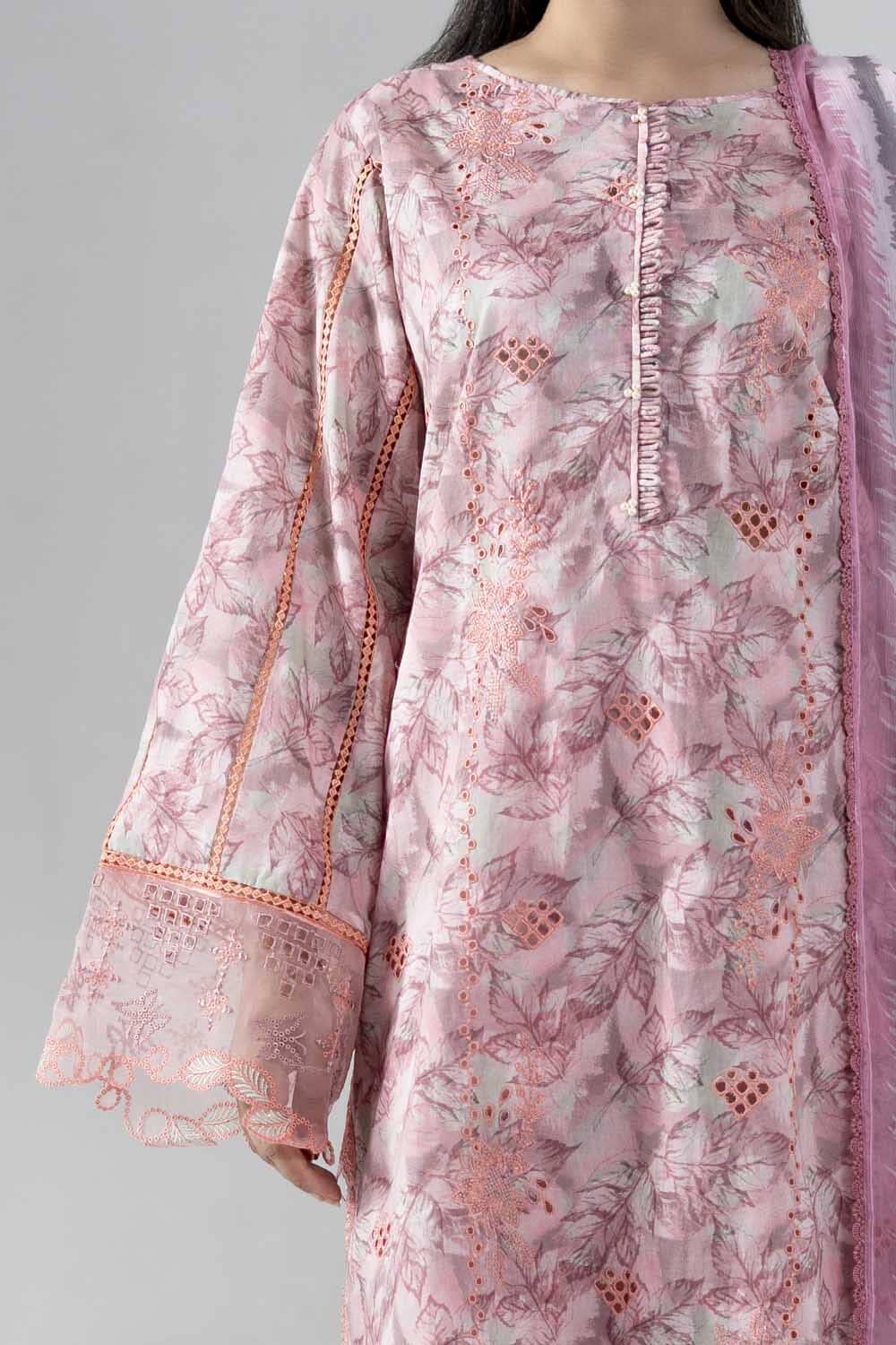 3PC Embroidered Unstitched Lawn Suit | KCE-4019 Embroidered KHAS STORES