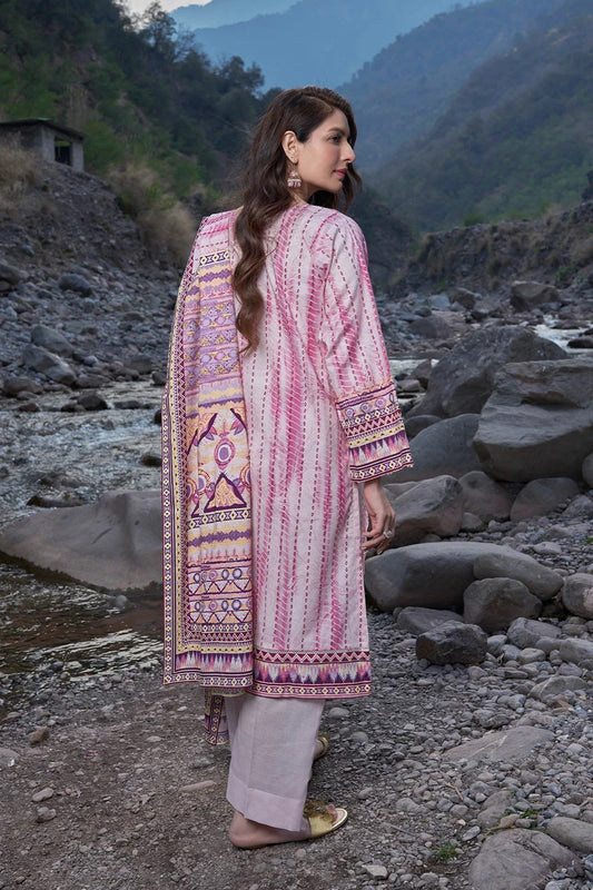 3PC Embroidered Unstitched Lawn Suit KL-3190 Embroidered KHAS STORES