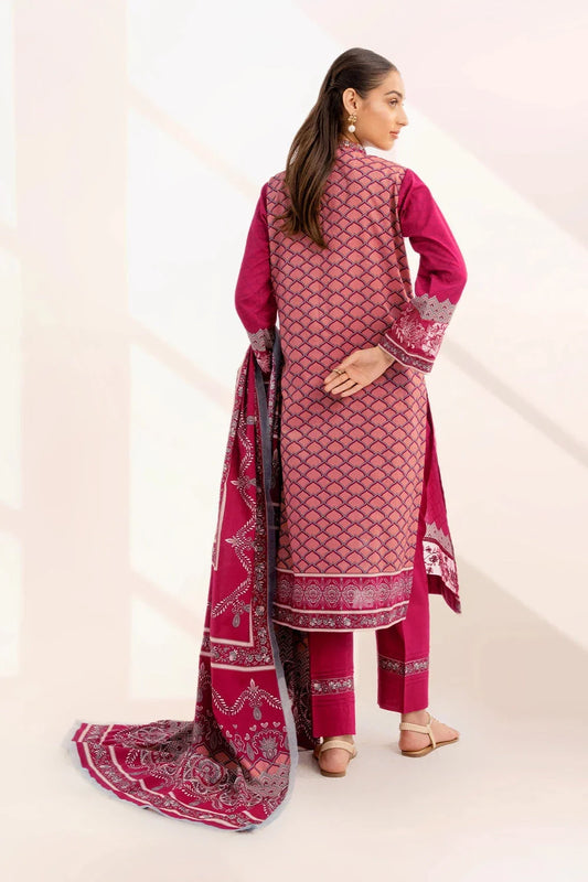 3PC Embroidered Unstitched Lawn Suit KL-3316 Embroidered KHAS STORES