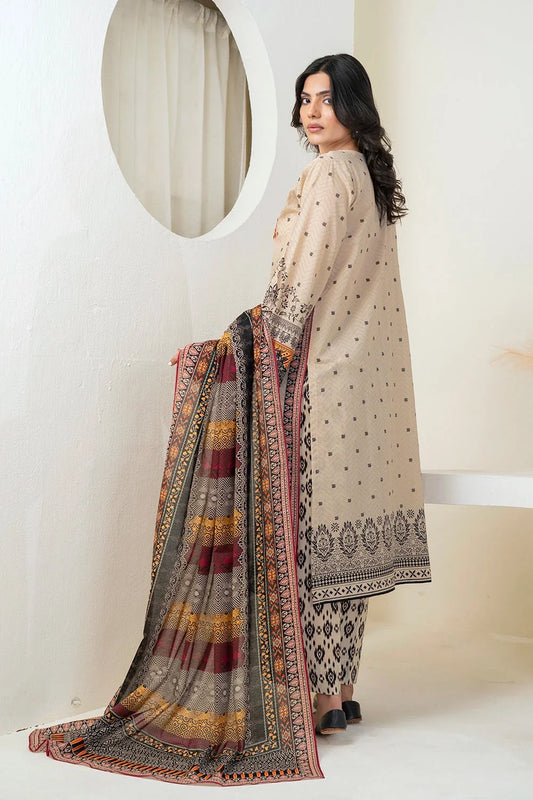 3PC Embroidered Unstitched Lawn Suit KL-3331 Embroidered KHAS STORES