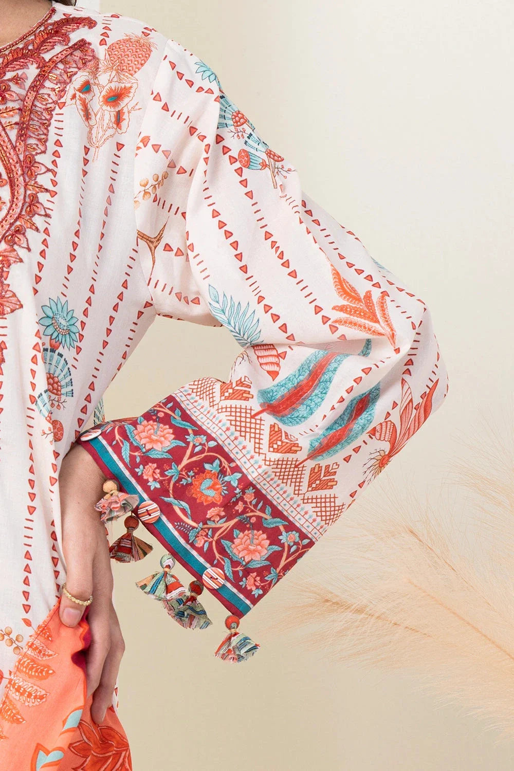 3PC Embroidered Unstitched Lawn Suit KL-3426 Embroidered KHAS STORES