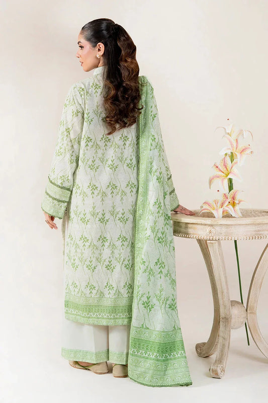 3PC Embroidered Unstitched Lawn Suit | KL-4082 Embroidered KHAS STORES