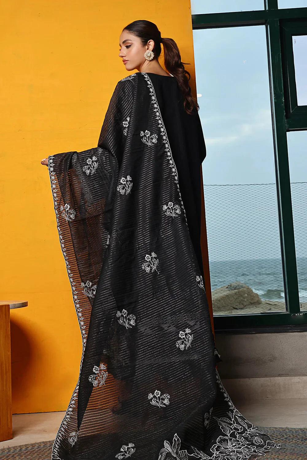 3PC Embroidered Unstitched Lawn Suit KOE-2573 Embroidered KHAS STORES