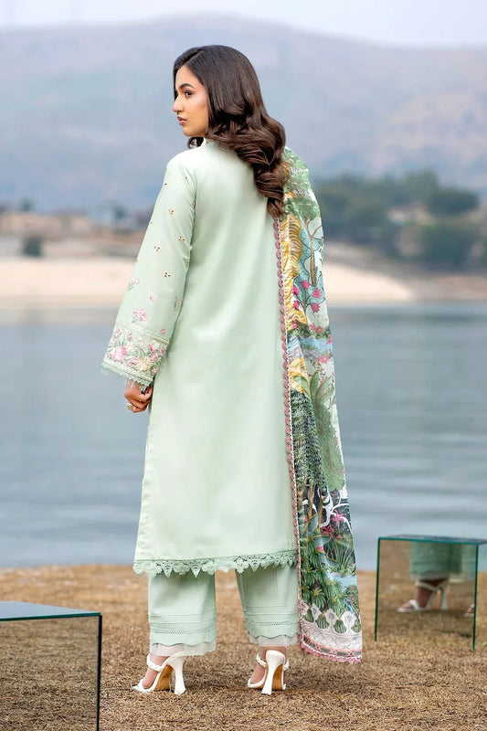 3PC Embroidered Unstitched Lawn Suit | KSC-3360 Embroidered KHAS STORES