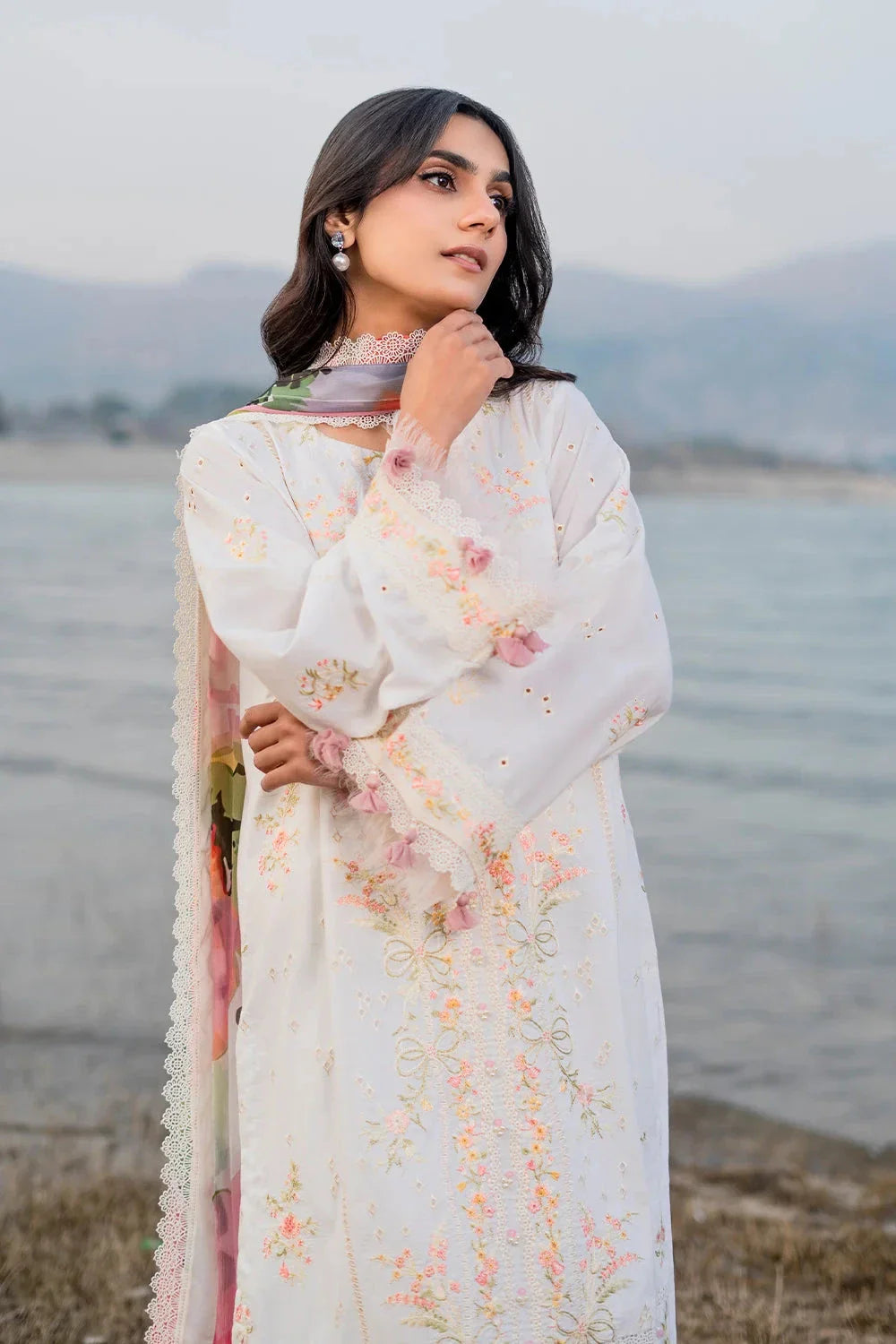 3PC Embroidered Unstitched Lawn Suit | KSC-3364 Embroidered KHAS STORES