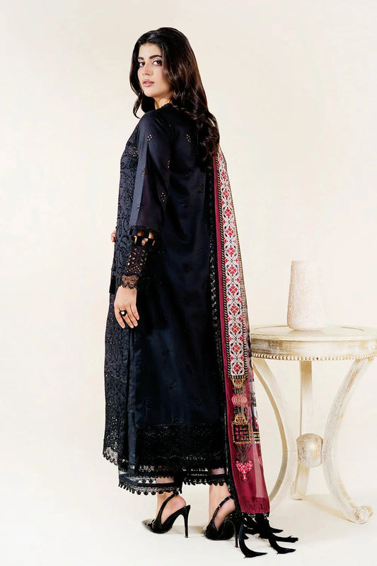3PC Embroidered Unstitched Lawn Suit | KSE-3800 Embroidered KHAS STORES