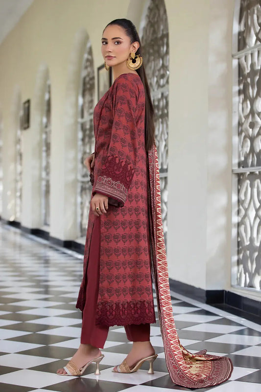 3PC Embroidered Unstitched Linen Suit KLE-2965 Embroidered KHAS STORES