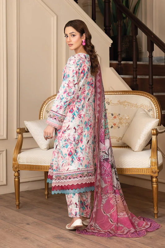 3PC Printed Unstitched Cambric Suit KCC-3539 Printed KHAS STORES