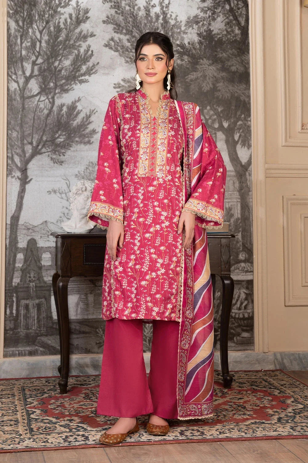 3PC Printed Unstitched Cambric Suit KCC-3544 Printed KHAS STORES