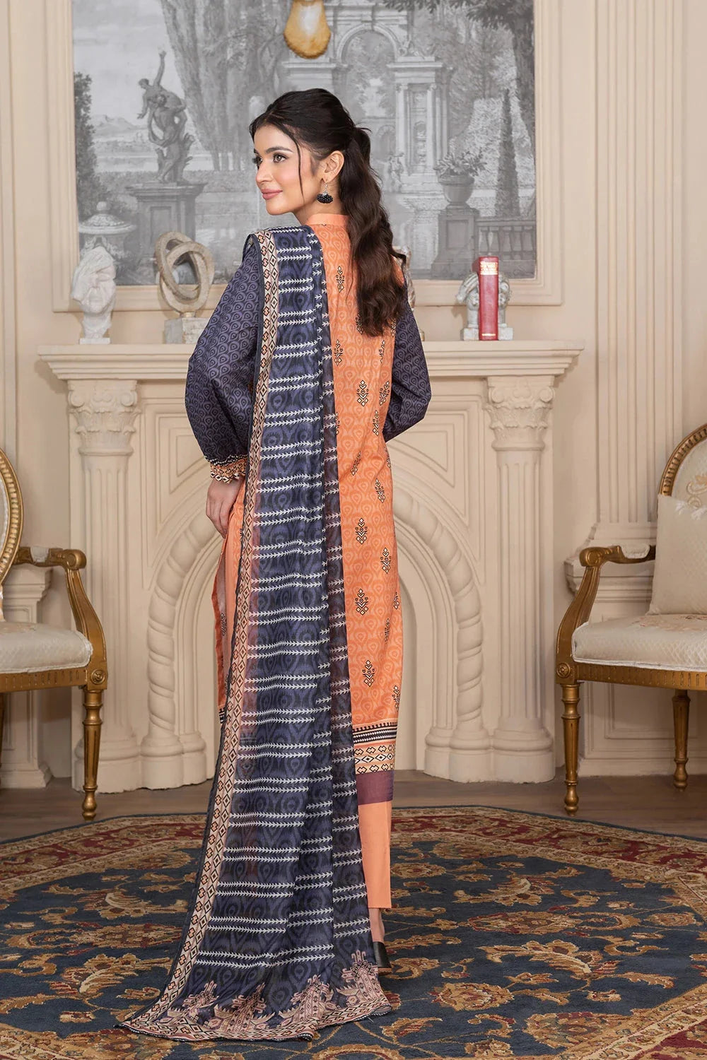 3PC Printed Unstitched Cambric Suit KCC-3548 Printed KHAS STORES