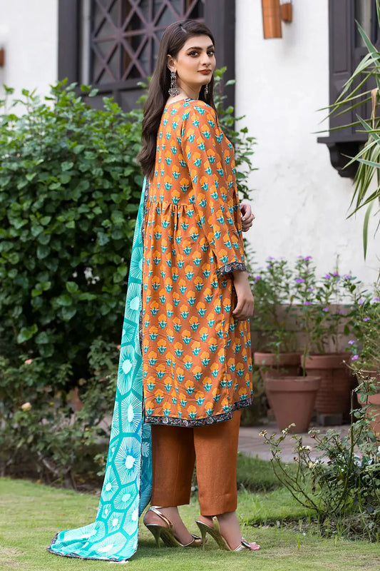 3PC Printed Unstitched Karandi Suit KKR-2940 Printed KHAS STORES