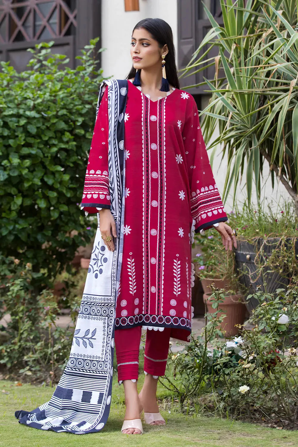 3PC Printed Unstitched Khaddar Suit KKH-2882 Printed KHAS STORES