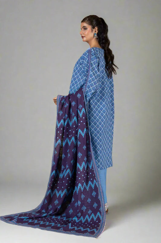 3PC Printed Unstitched Khaddar Suit KKH-2931 Printed KHAS STORES