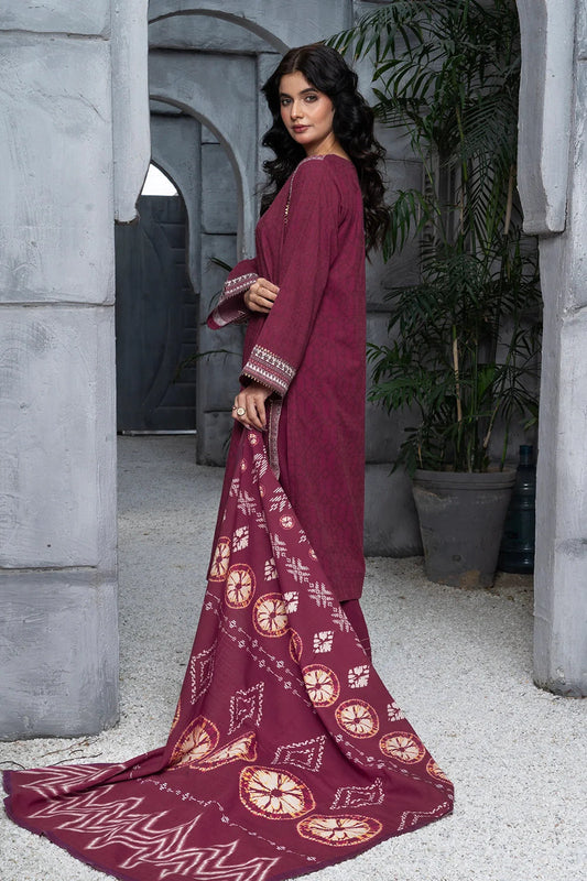 3PC Printed Unstitched Khaddar Suit KKH-3003 Printed KHAS STORES