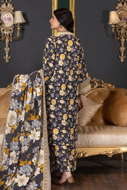 3PC Printed Unstitched Khaddar Suit KKH-3021 Printed KHAS STORES