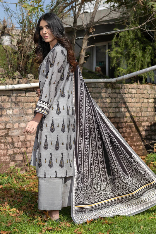 3PC Printed Unstitched Khaddar Suit KKH-3566 Printed KHAS STORES