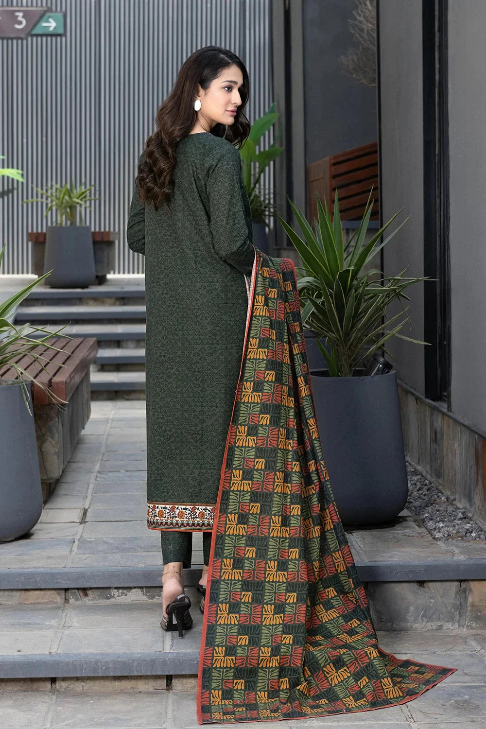 3PC Printed Unstitched Khaddar Suit KKH-3576 Printed KHAS STORES