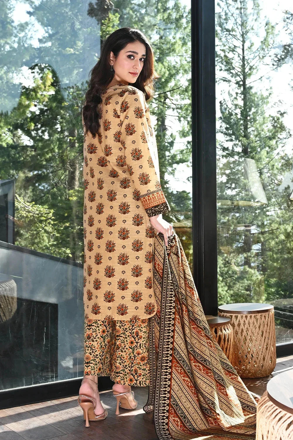 3PC Printed Unstitched Khaddar Suit KKH-3577 Printed KHAS STORES