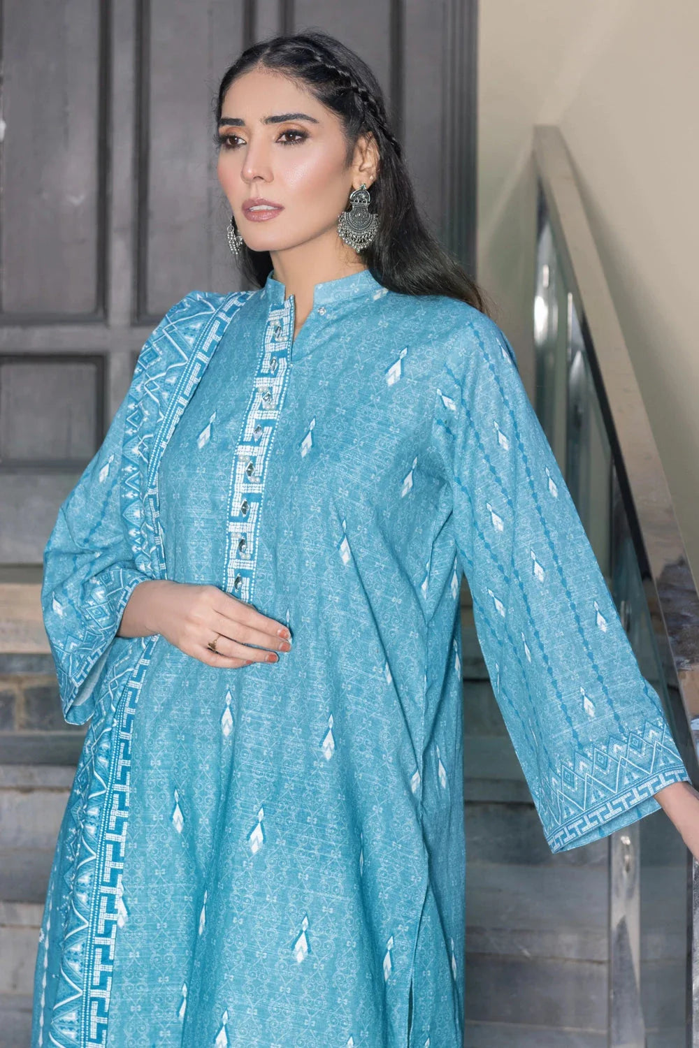 3PC Printed Unstitched Khaddar Suit KKH-3672 Printed KHAS STORES