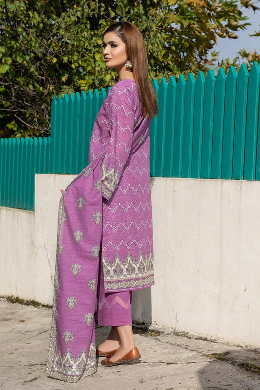 3PC Printed Unstitched Khaddar Suit KKH-3675 Printed KHAS STORES