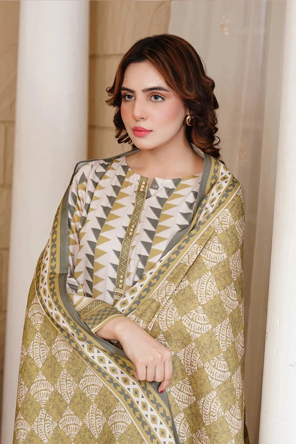 3PC Printed Unstitched Kotail Suit KKT-3641 Printed KHAS STORES
