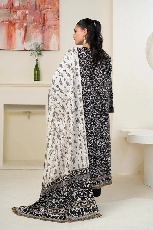 3PC Printed Unstitched Lawn Suit KLA-3420 Printed KHAS STORES