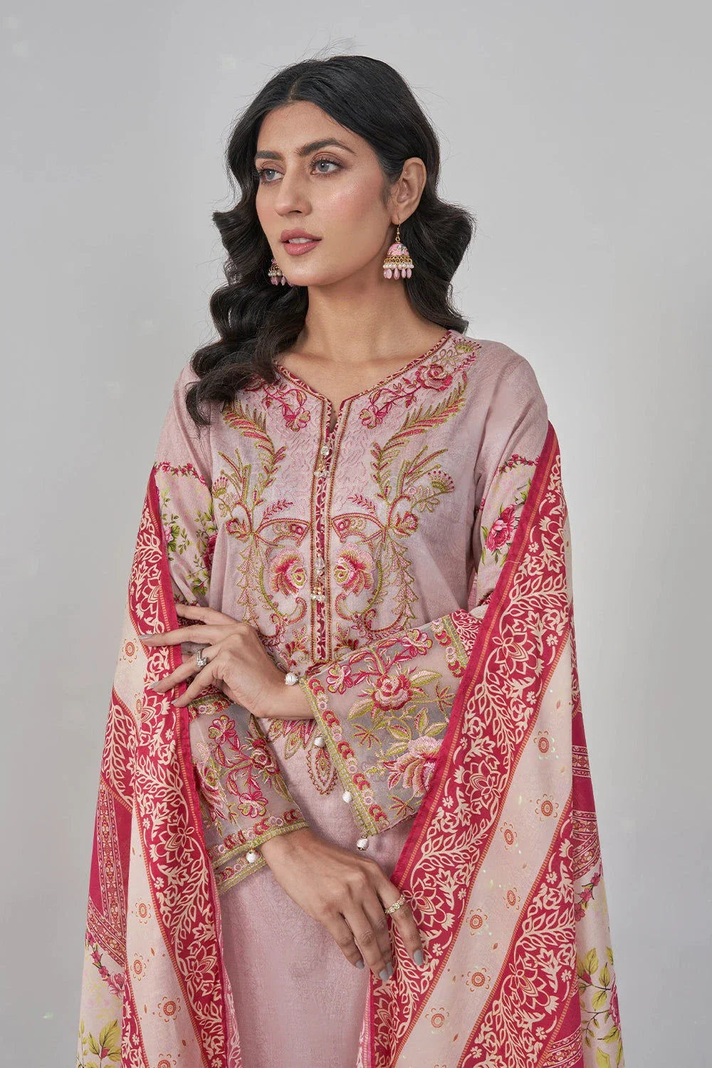 3PC Stitched Embroidered Lawn Suit KL-RTW-3080 KHAS STORES