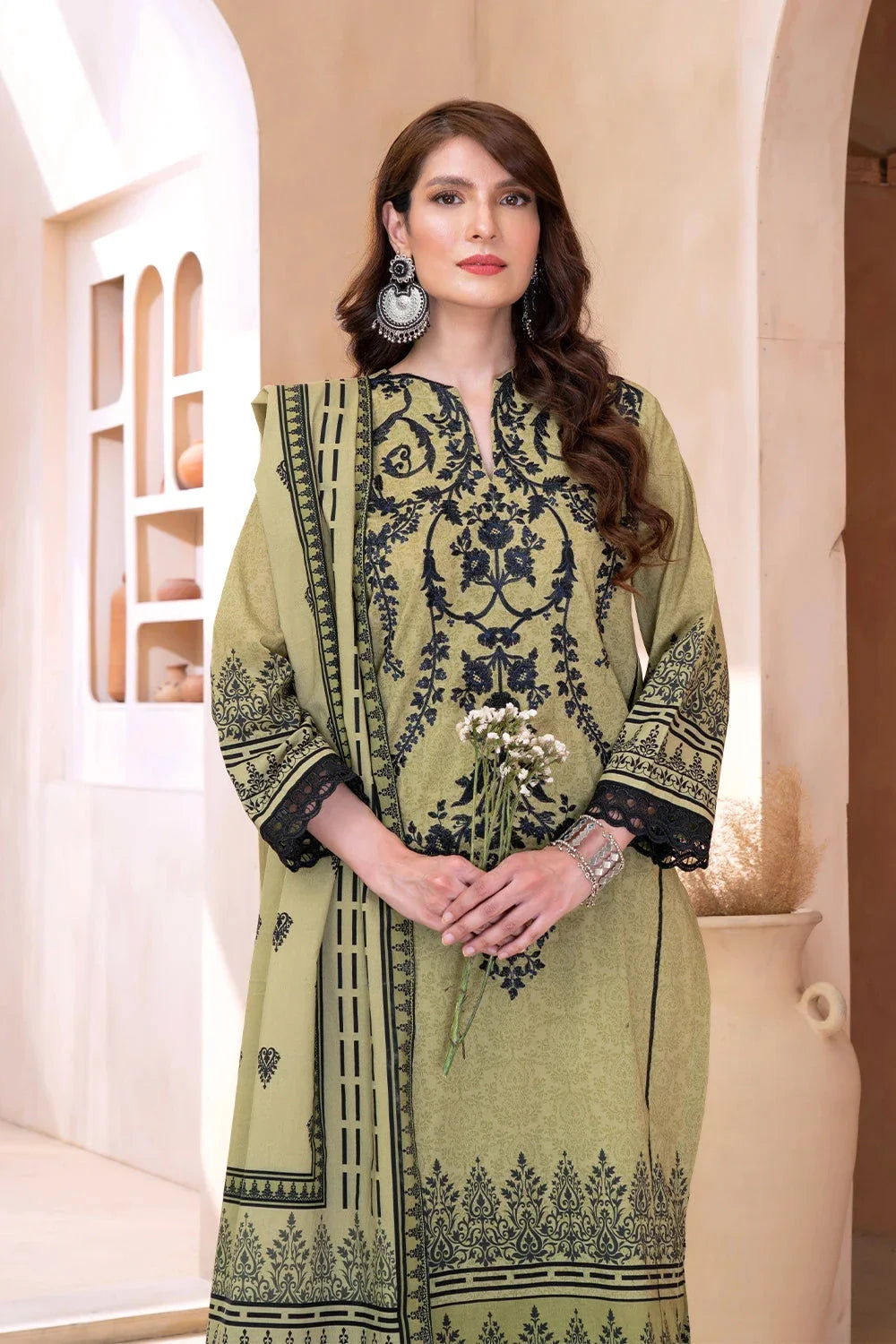 3PC Stitched Embroidered Lawn Suit KL-RTW-3347 KHAS STORES