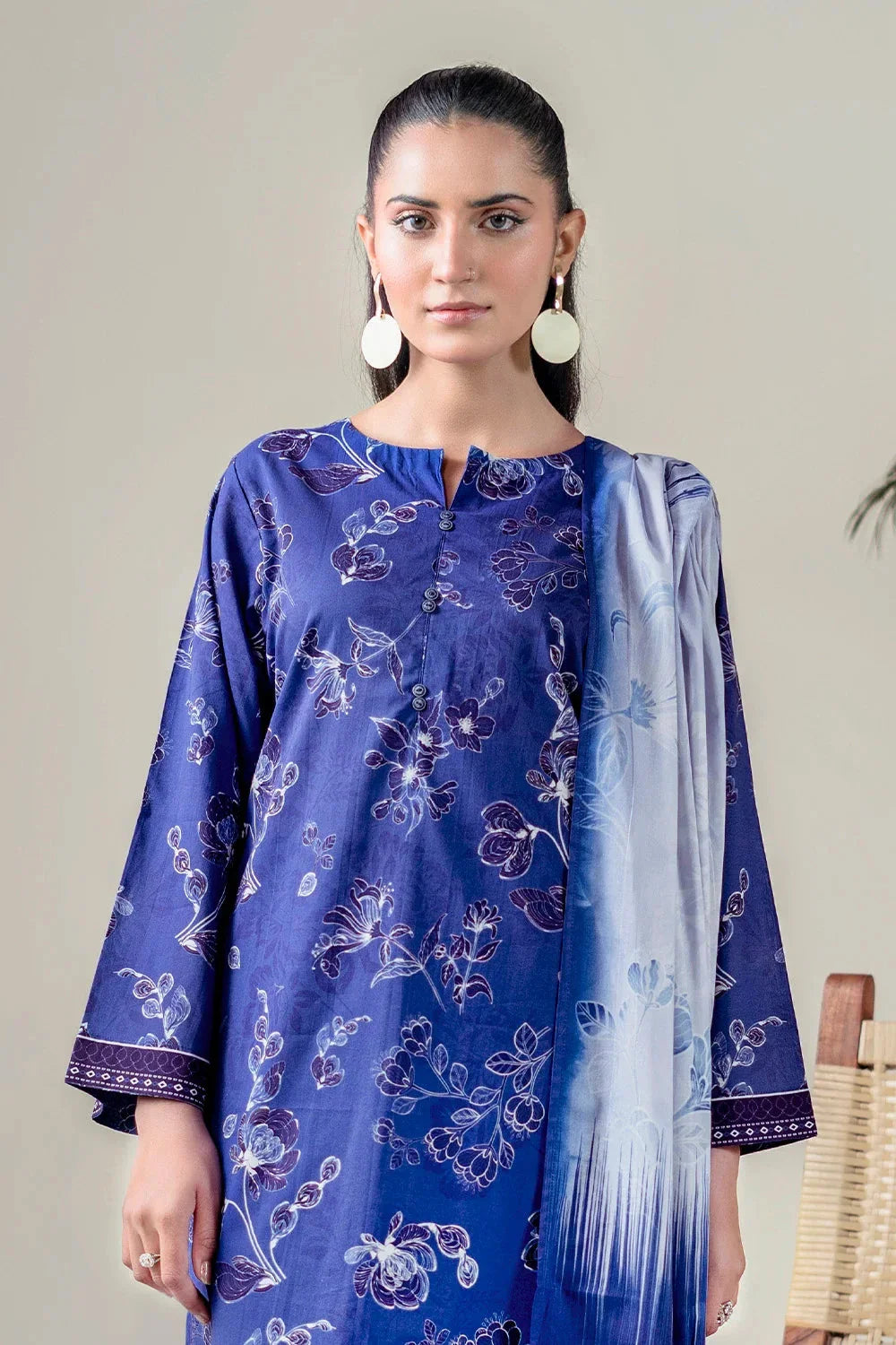 3PC Unstitched Printed Lawn Suit | KLA-3760 Printed KHAS STORES