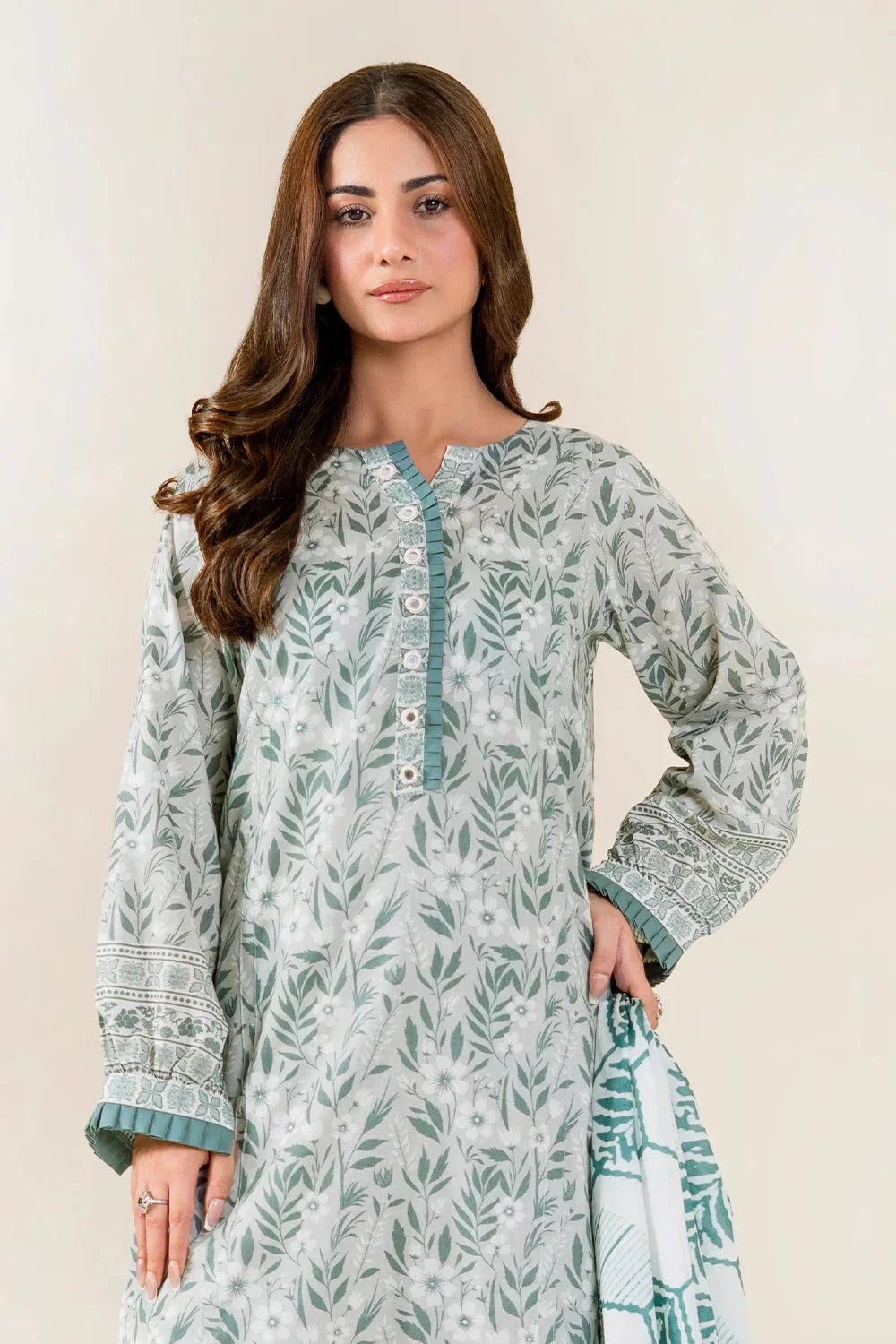 3PC Unstitched Printed Lawn Suit | KLA-3953 Printed KHAS STORES