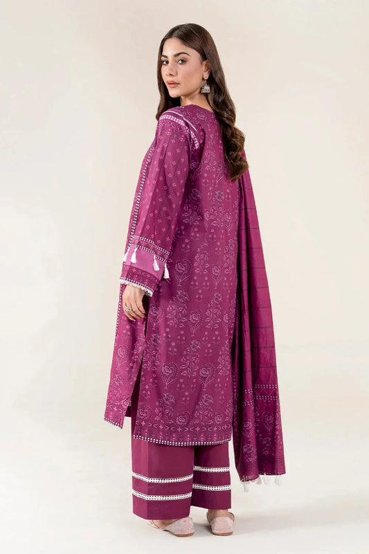 3PC Unstitched Printed Lawn Suit | KLA-3956 Printed KHAS STORES