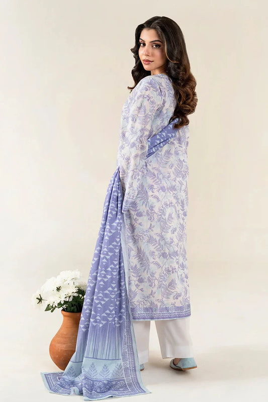 3PC Unstitched Printed Lawn Suit | KLA-3987 Printed KHAS STORES