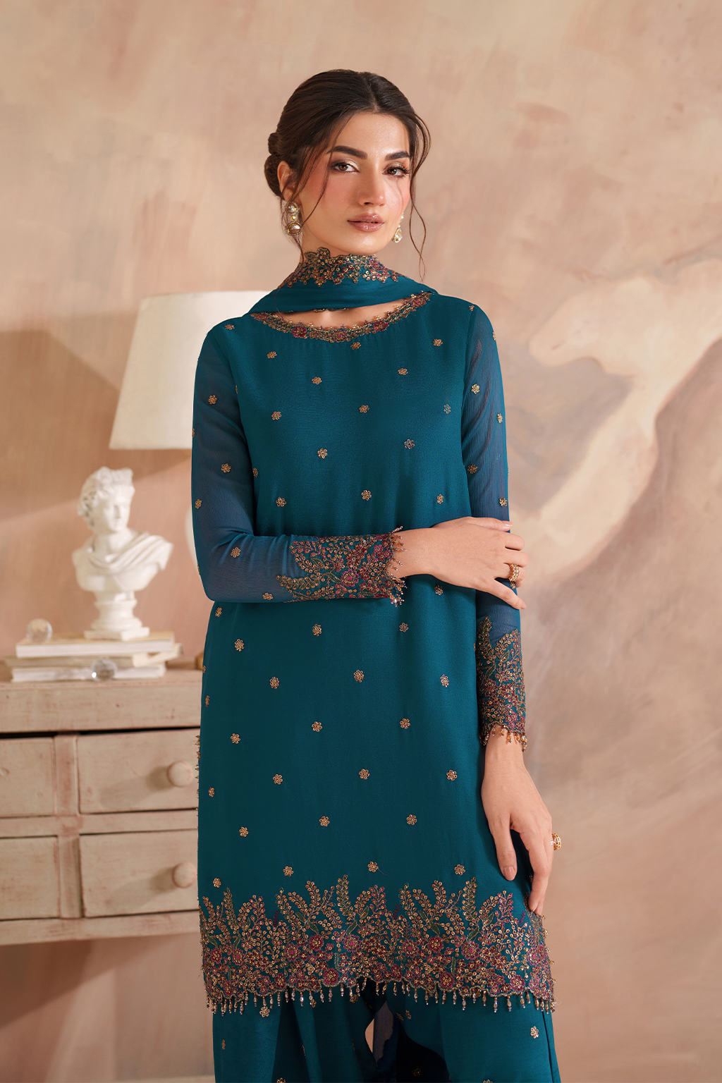 CC-85 Embroidered Chiffon