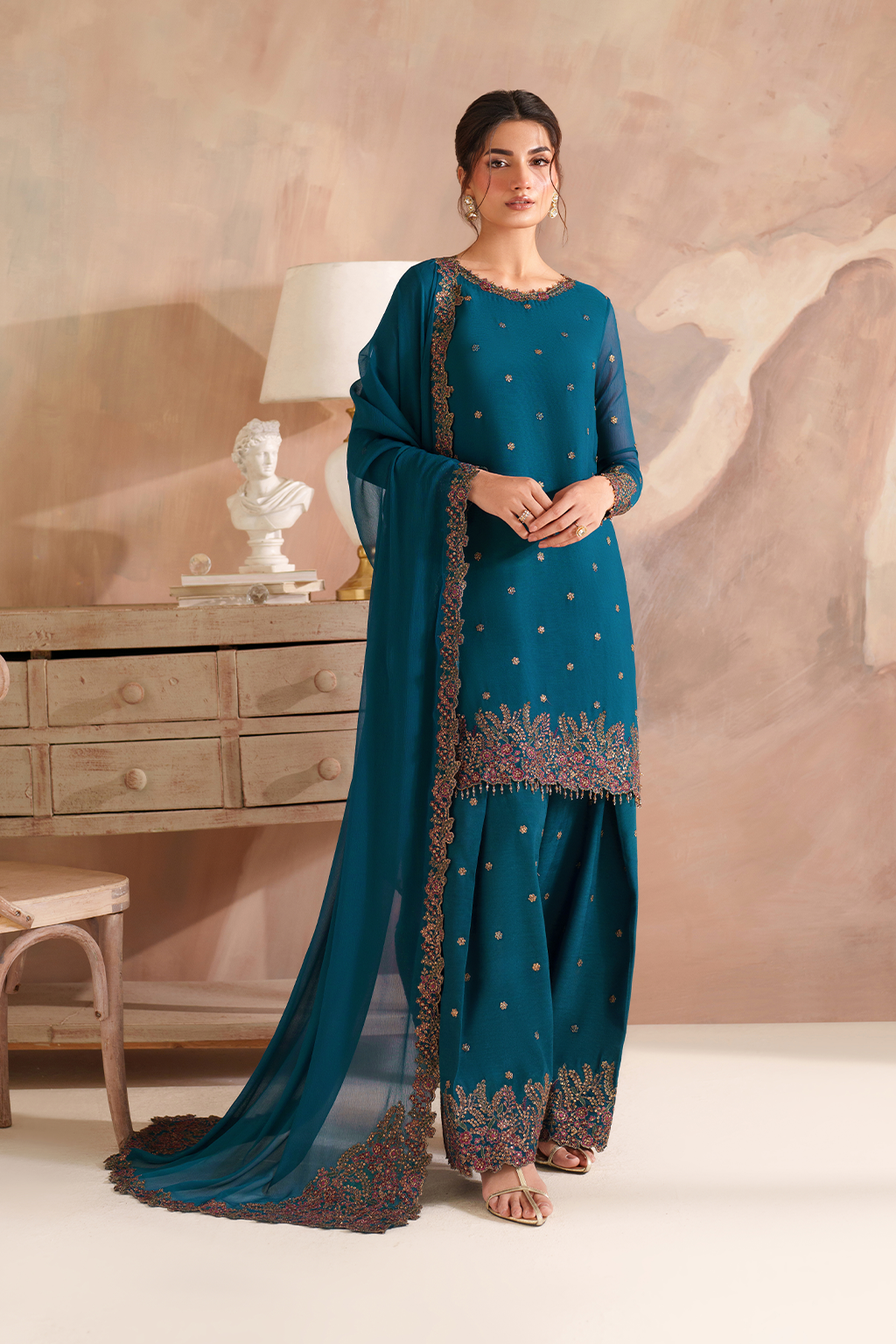 CC-85 Embroidered Chiffon