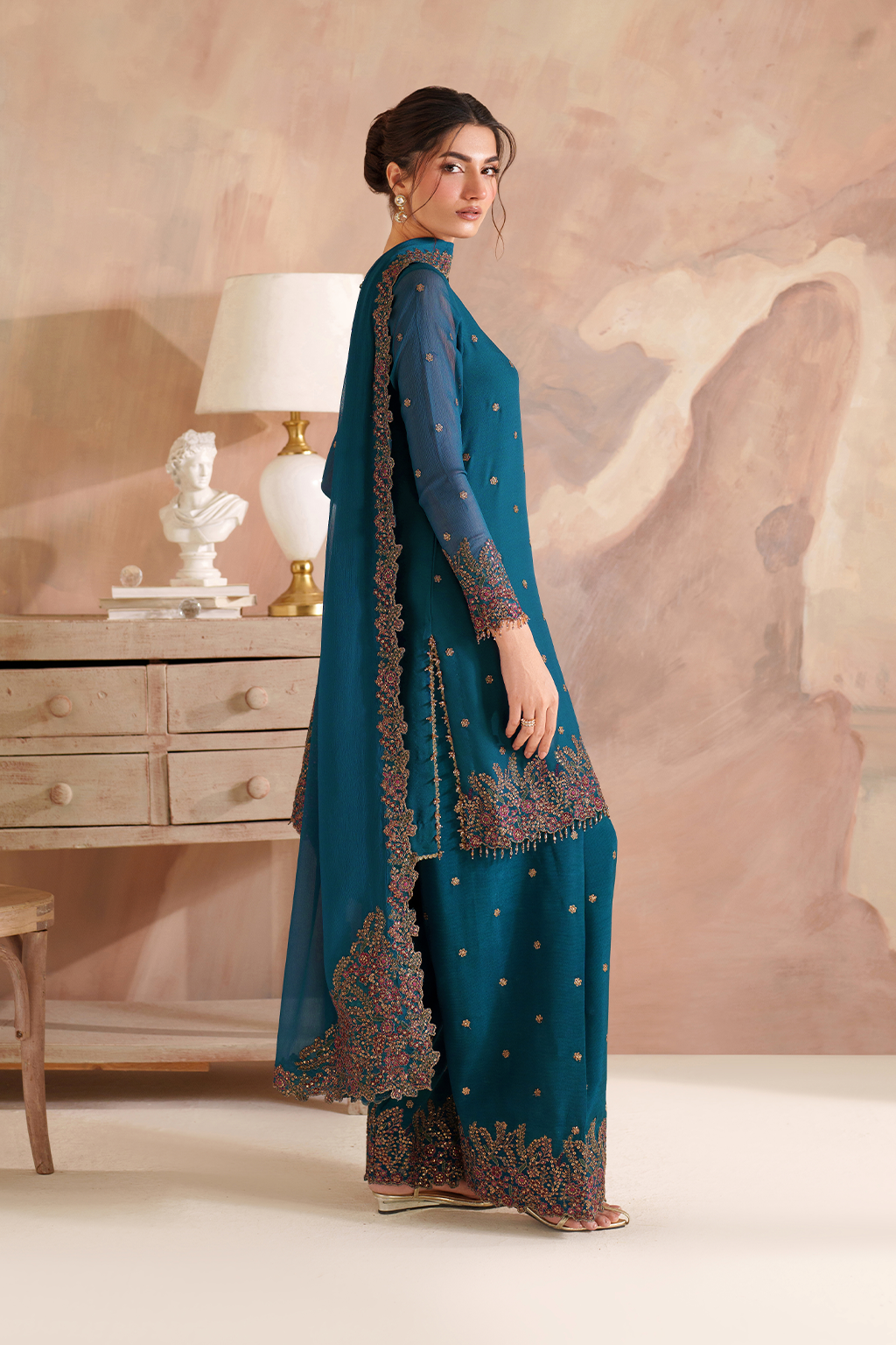 CC-85 Embroidered Chiffon
