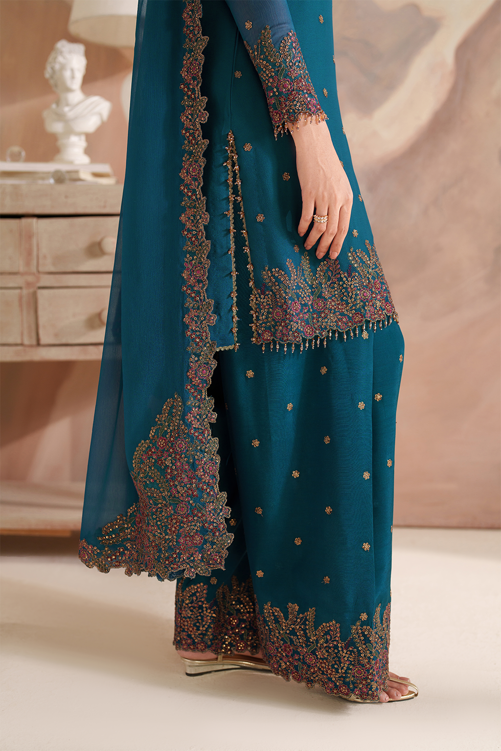 CC-85 Embroidered Chiffon