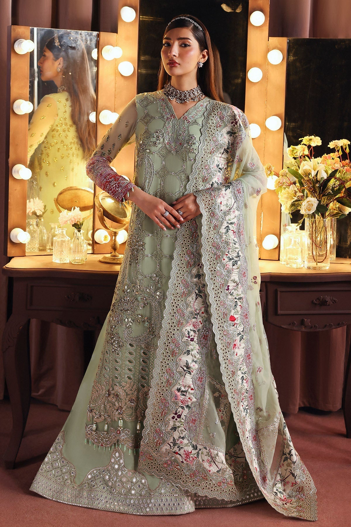 NL-86 Insia - Jhoomro Unstitched Luxury Formals by Nureh at #VogueClothingStudio