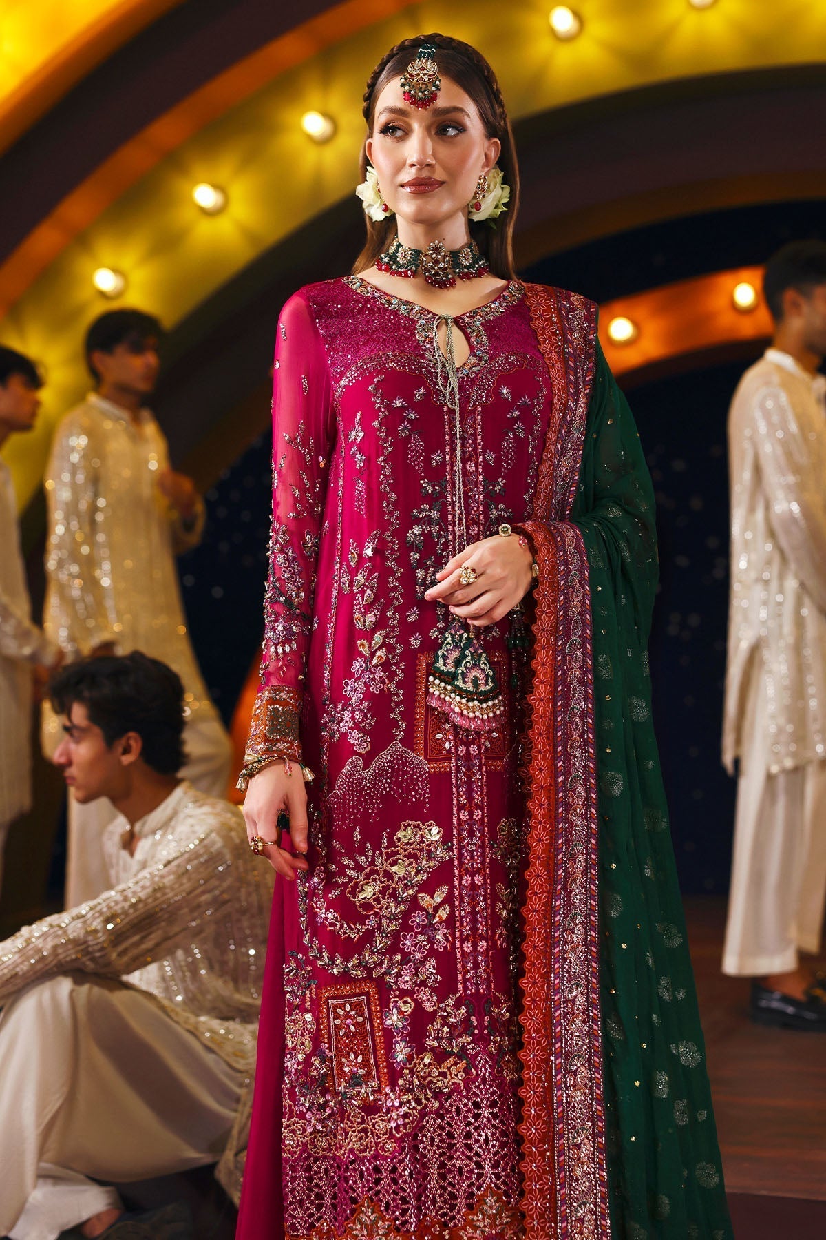 NL-82 Syera - Jhoomro Unstitched Luxury Formals by Nureh at #VogueClothingStudio