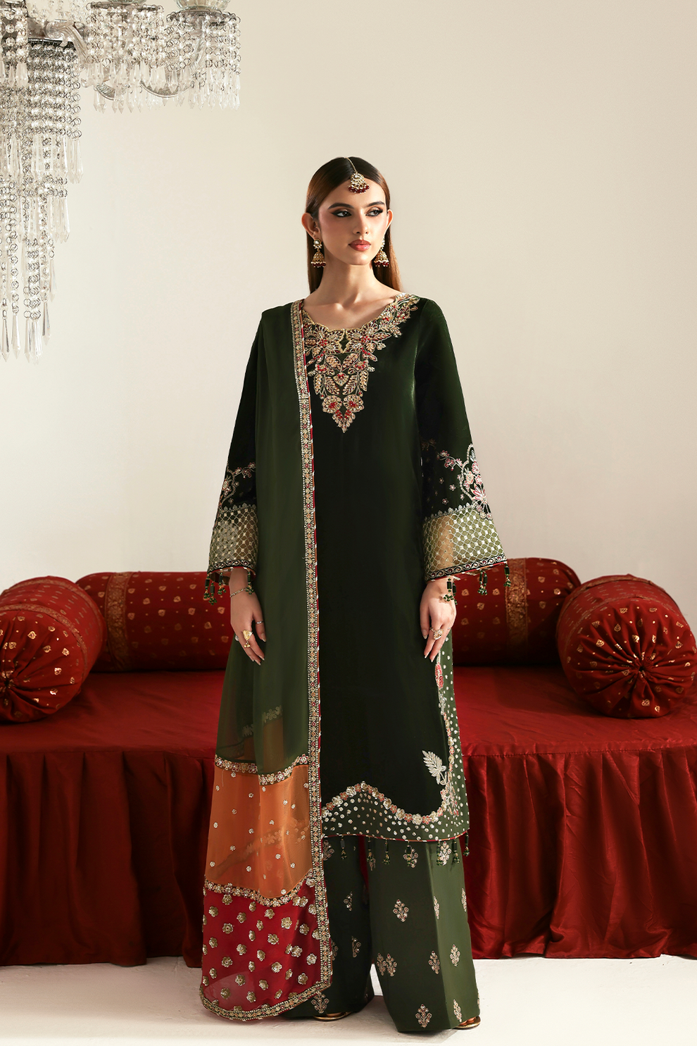 AARISH Zarposh velvet collection by Emaan Adeel at #VogueClothingStudio