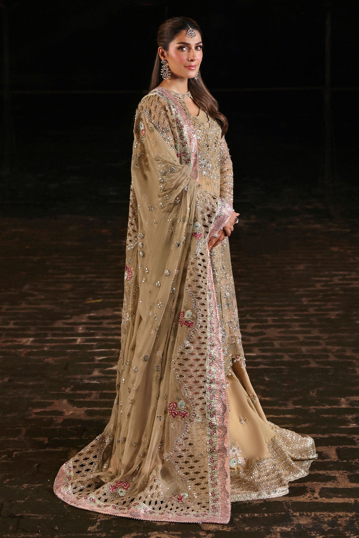 NL-85 Raina - Jhoomro Unstitched Luxury Formals by Nureh at #VogueClothingStudio