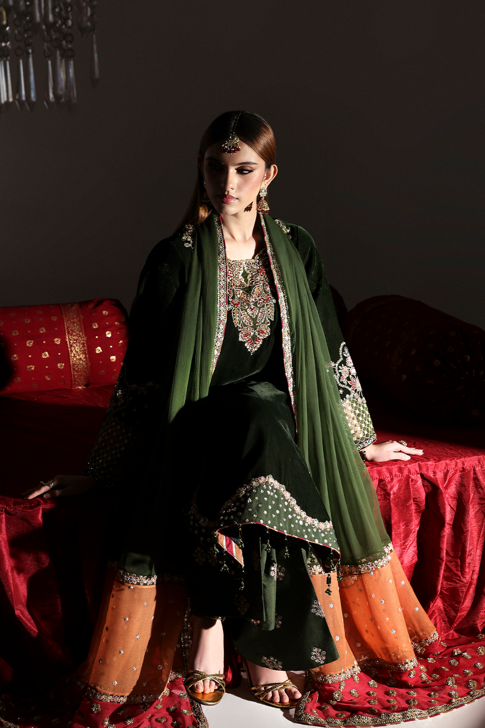 AARISH Zarposh velvet collection by Emaan Adeel at #VogueClothingStudio