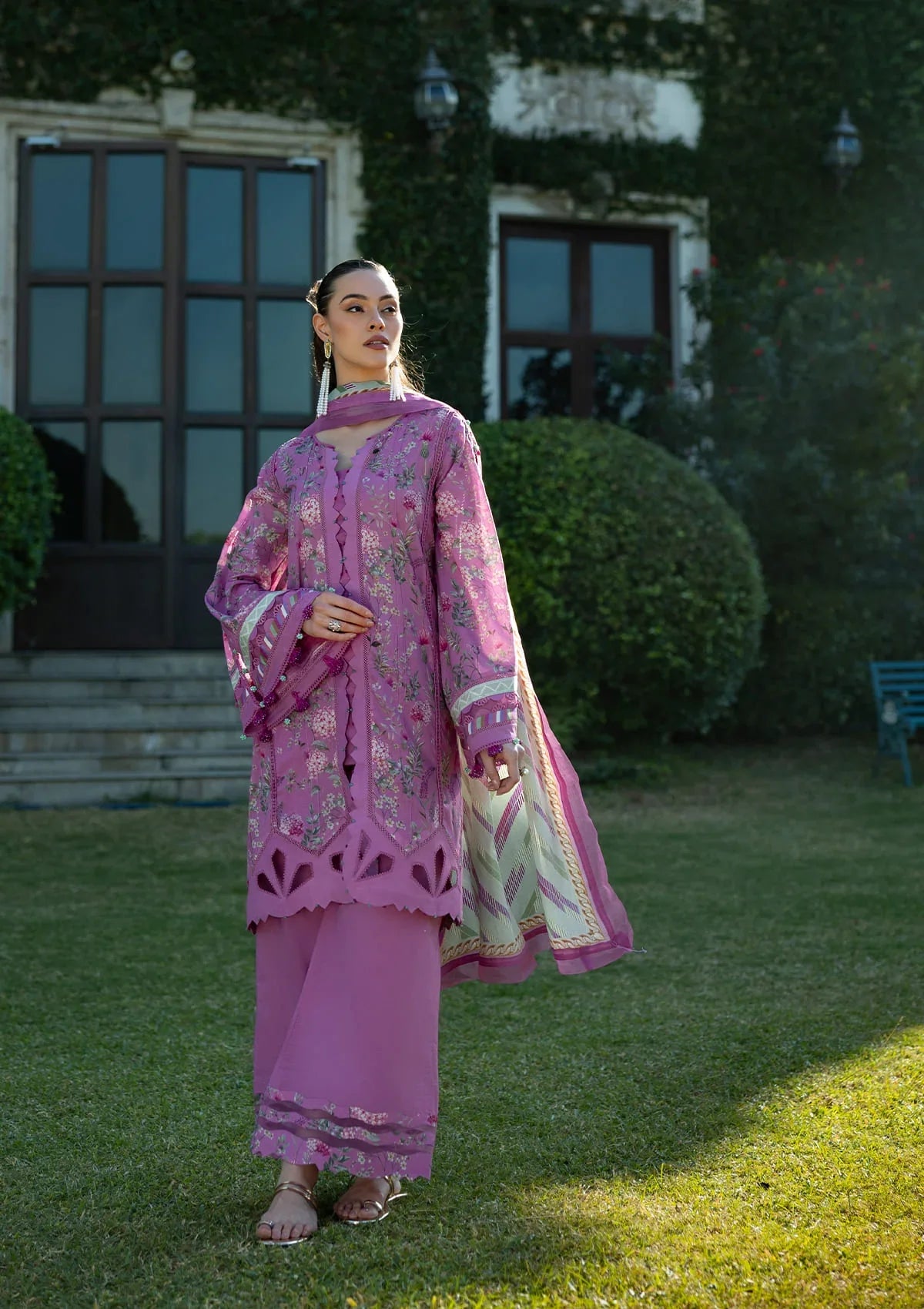 FUCHSIA FANTASY wearing this beautiful dress from ELAF PRINTS COLLECTION 2025
