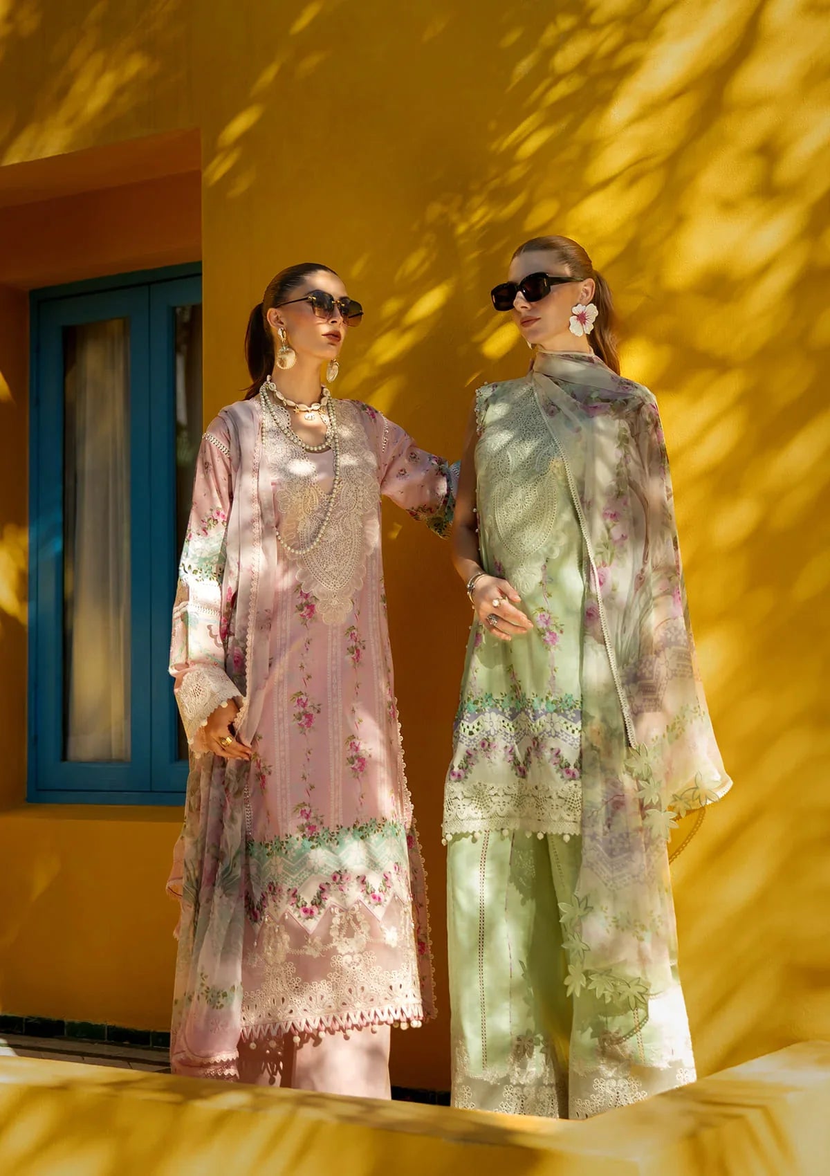Alluring front sides of Digital Printed Lawn Dresses.