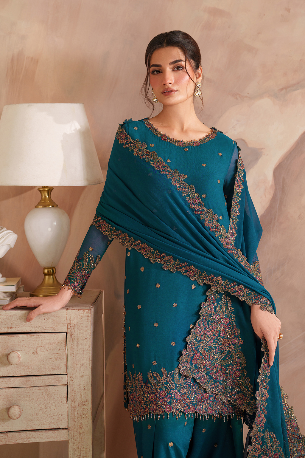 CC-85 Embroidered Chiffon