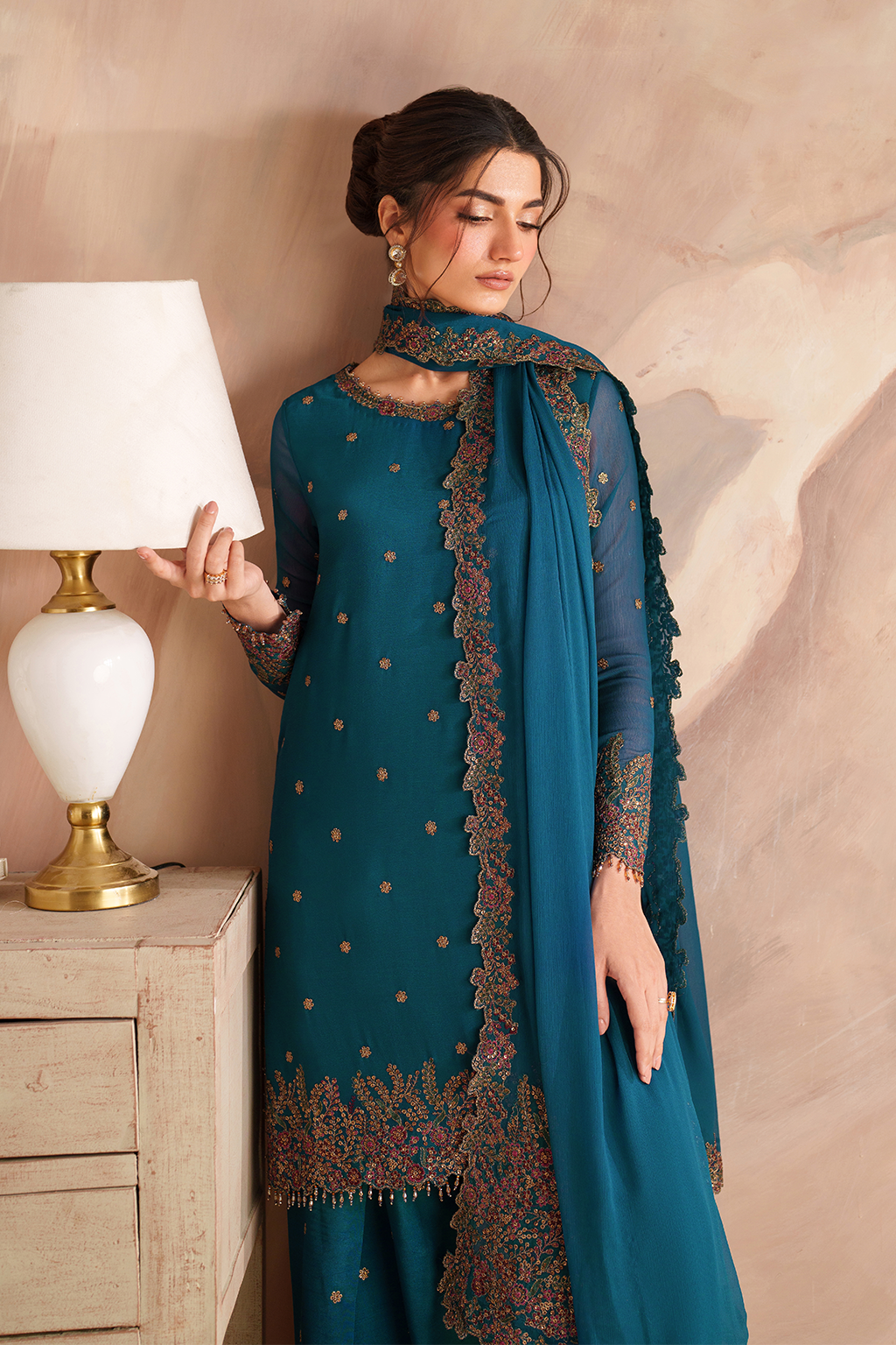 CC-85 Embroidered Chiffon