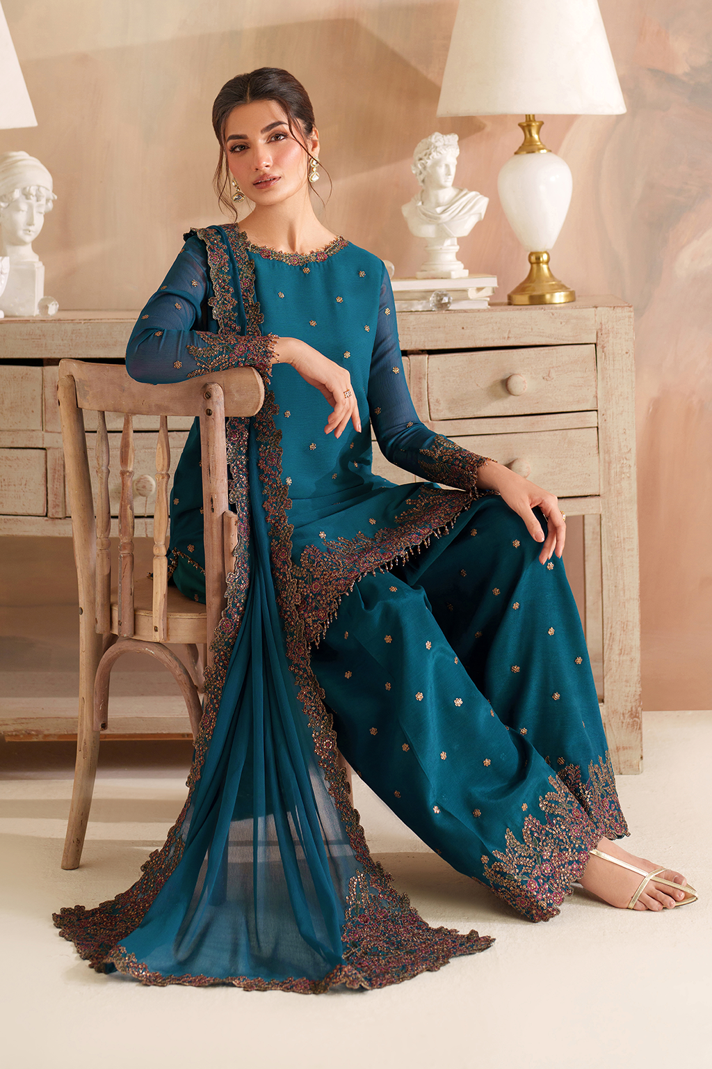 CC-85 Embroidered Chiffon