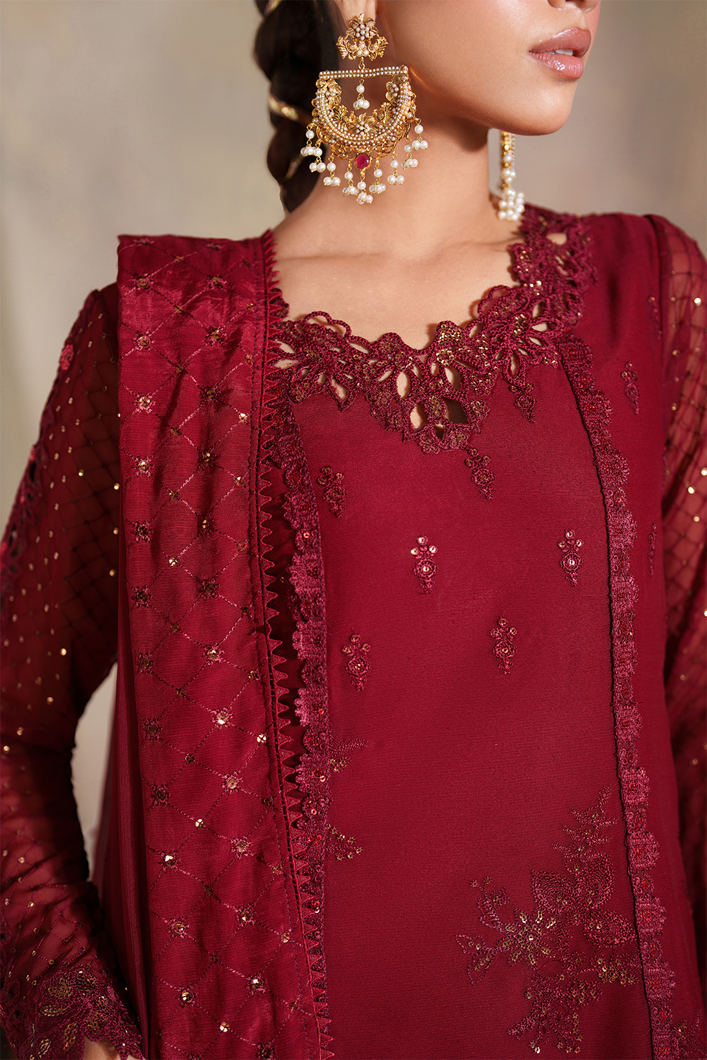 CC-83 Embroidered Chiffon